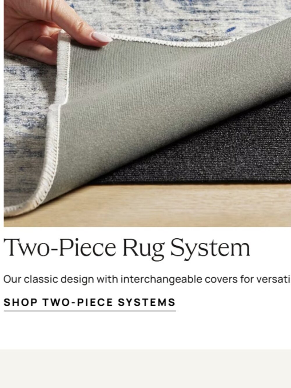 Ruggable 5'x7' Solid Tonal Natural Rug - Picture 3 of 3